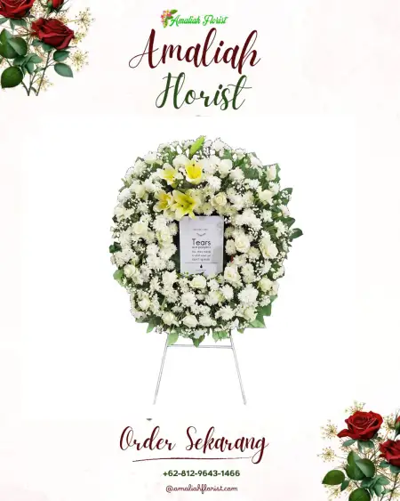 Krans Bunga Duka Sorkam Barat